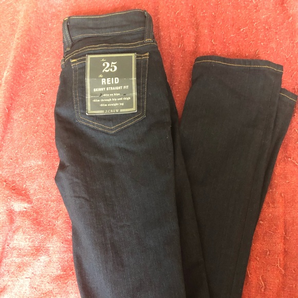 J. Crew Reid Skinny Straight Jeans Size 25 NWOT - Picture 2 of 5